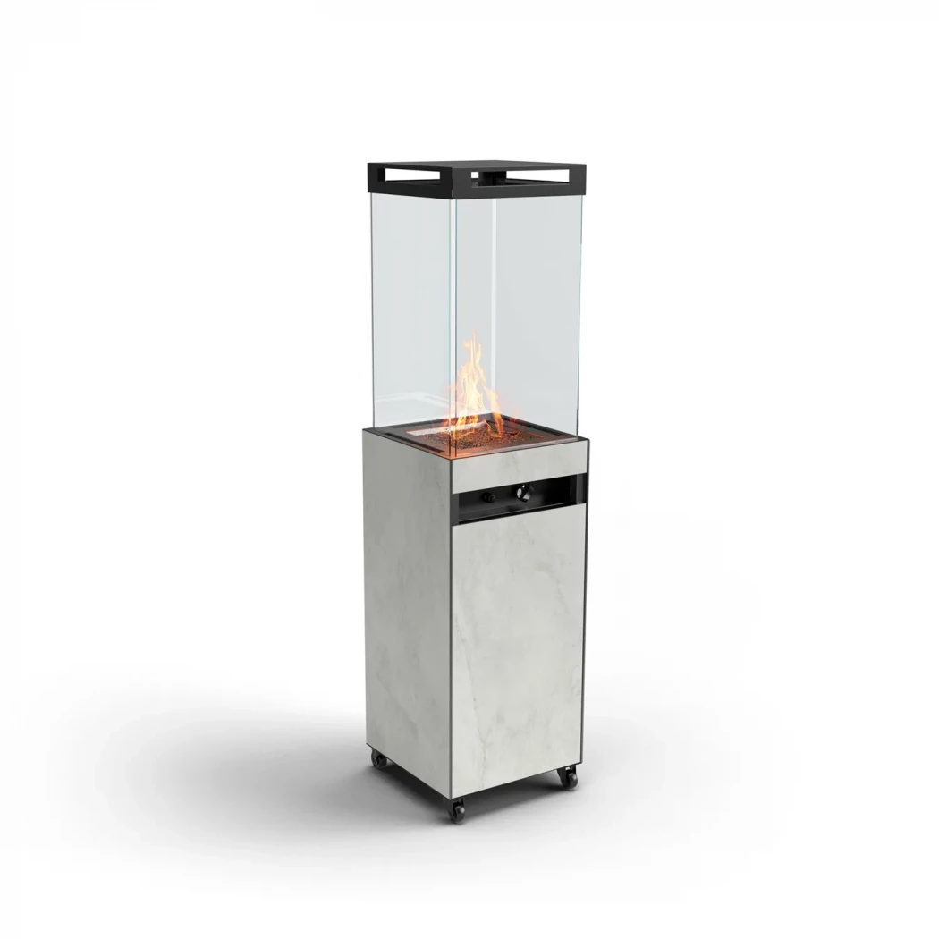 ZOIA - Grå - Utendørs Terrassevarmer Planika Fires | Biopeiser-shop.no |