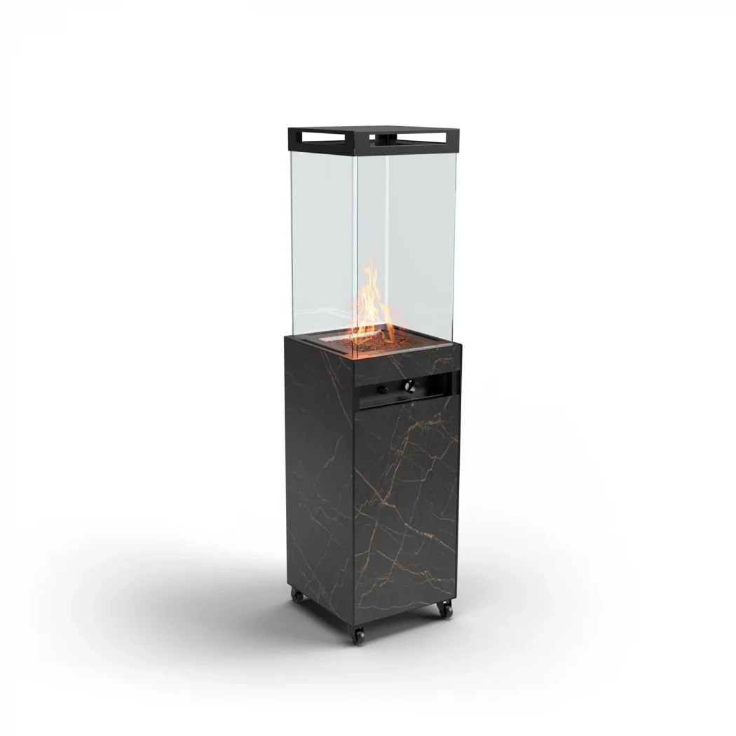 ZOIA - Sort - Utendørs Terrassevarmer Planika Fires | Biopeiser-shop.no |