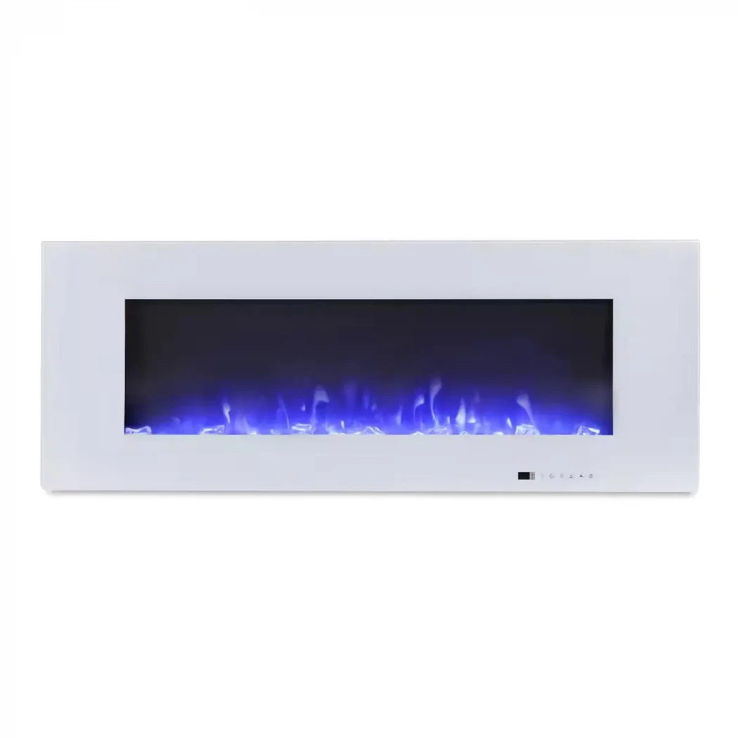 Azurite 127 cm - Hvit vegghengt elektrisk peis ScandiFlames Electric  | Biopeiser-shop.no | Vegghengt elektrisk peis