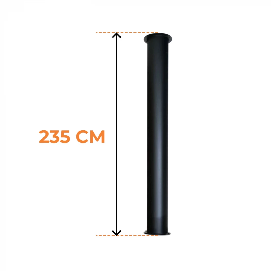 Toronto Rør 195 cm – Totallengde 235 cm | Biopeiser-shop.no |