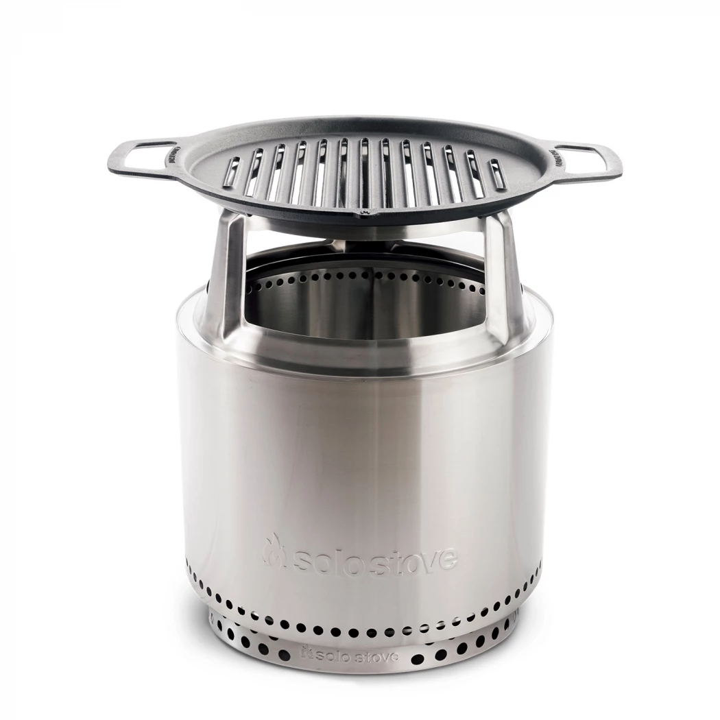 Bonfire Grilltopp + HUB Solo Stove  | Biopeiser-shop.no | Tilbehør for matlaging over bål