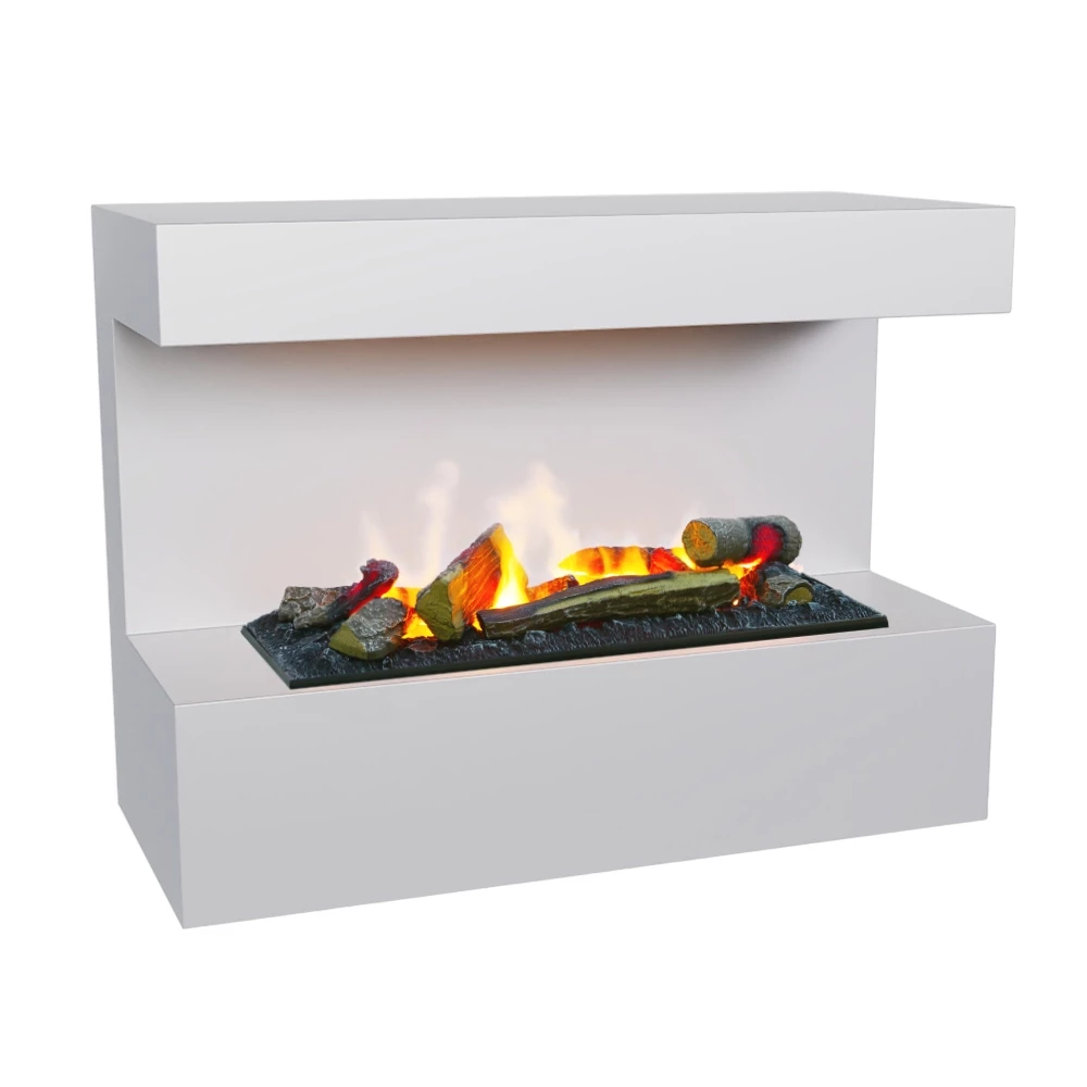 Steinsdal Vegghengt Vanndamp peis - Hvit ScandiFlames Electric | Biopeiser-shop.no | Vegghengt Vanndamp Peis