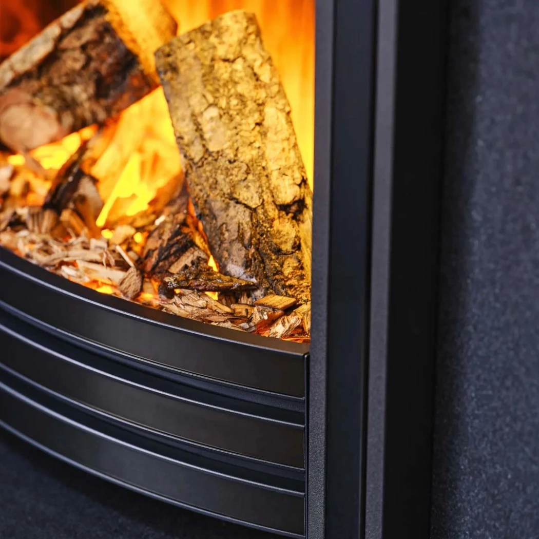 Sway Classic – Sort British Fires  | Biopeiser-shop.no | 1-sidig innebygget elektrisk peis