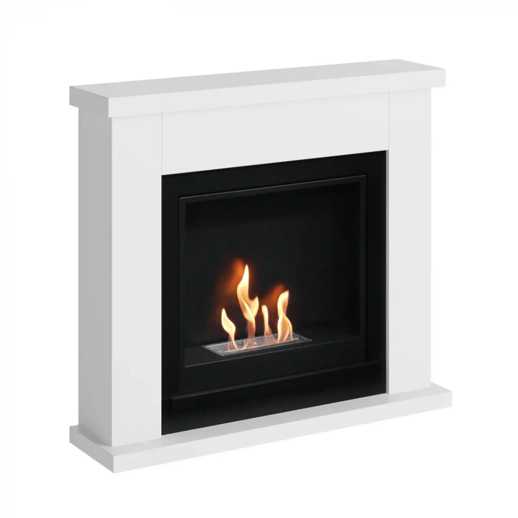 TAGU Frode Bioetanol Peis – Hvit Frittstående Mantel, 3 kW Varmeeffekt