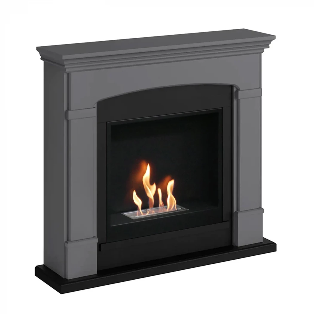 Helmi Beige Biopeis av TAGU – Elegant Frittstående Oppvarming med 2L Brenner