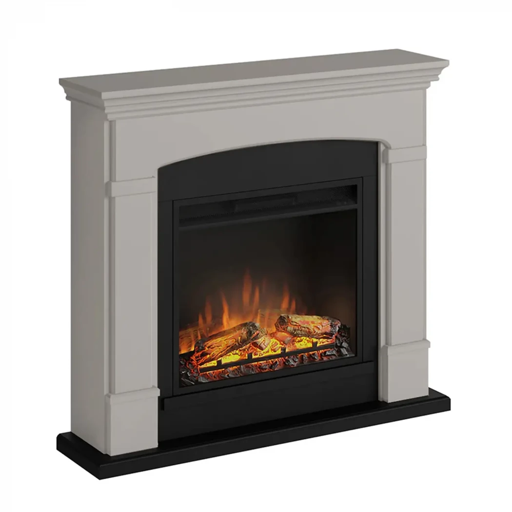 TAGU Helmi Elektrisk Peis – Beige Frittstående Design, PowerFlame 1 eller 2 Innsats