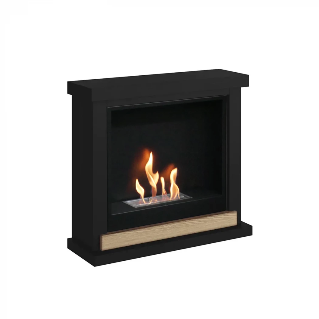 TAGU Hagen bioetanolpeis – svart frittstående mantel, 3 kW varme