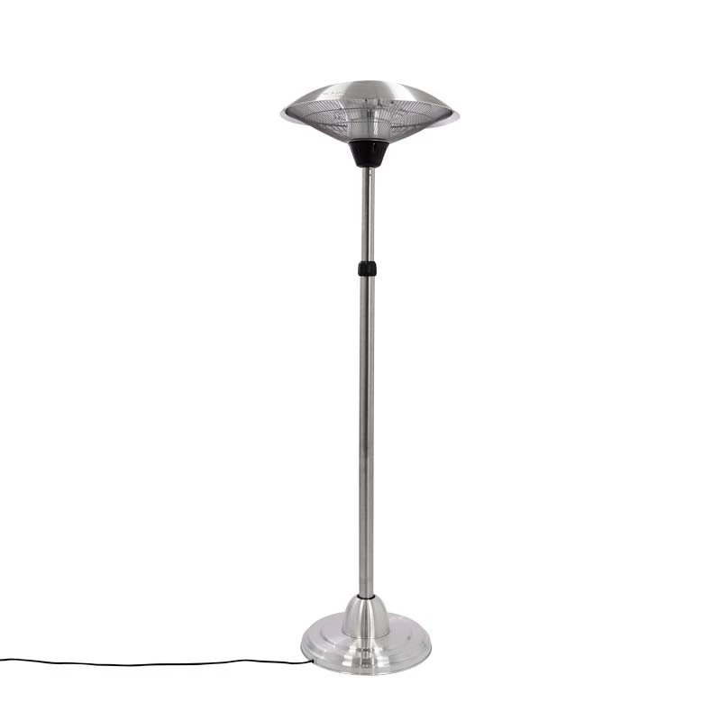 Terrassevarmer 900/1200/2100 W, HA, sølv Hortus | Biopeiser-shop.no | Frittstående Elektrisk Terrassevarmer