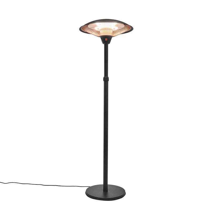 Gulvmodell 900/ 1200/ 2100W, HA, svart Hortus | Biopeiser-shop.no | Frittstående Elektrisk Terrassevarmer