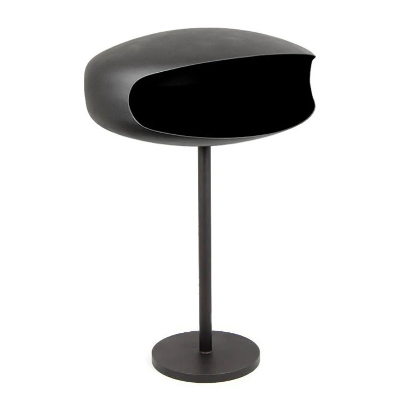 UFO-60 Biopeis på pidestall - Matt svart Hein & Haugaard | Biopeiser-shop.no | Frittstående biopeis