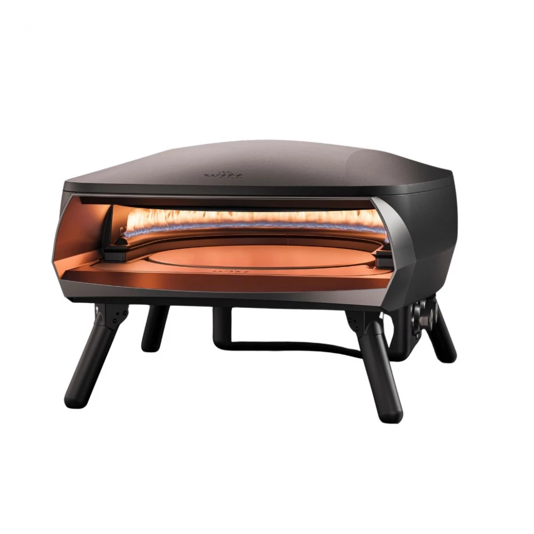 Roterende pizzaovn fra Witt - Etna Rotante svart pizzaovn - dansk design