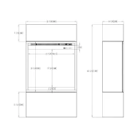 Milos 60 Frittst&aring;ende Elektrisk Peis | Svart Finish & 1,5 kW Oppvarming