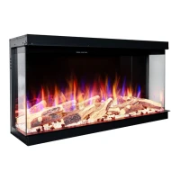 Superb 33 Elektrisk Peis &ndash; Veggmontert med 5 Justerbare LED Flammefarger