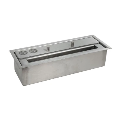 Deluxe brannkar i rustfritt stål med 1 L kapasitet