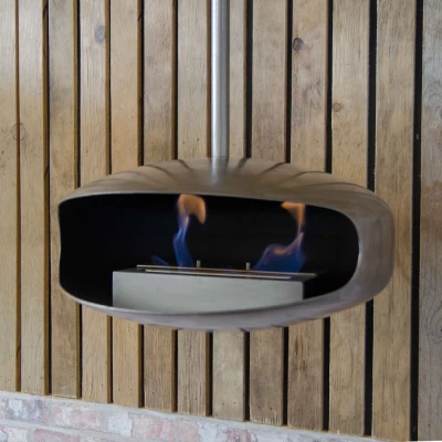 Hein og Haugaard UFO-50 Stål takmontert biopeis med flott flamme