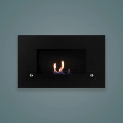 Veggmontert biopeis Nordlys Monima Uno i svart