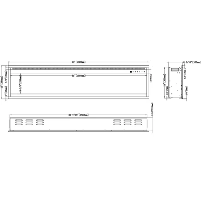 Aflamo Royal Pro 160 cm elektrisk peis
