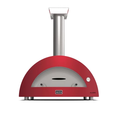 Moderno 5 Pizzaer Rød Brændefyret Alfa Forni