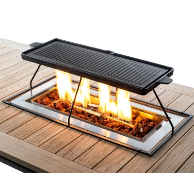Innebygd brenner med grillplate Grillplate til innebygd brenner