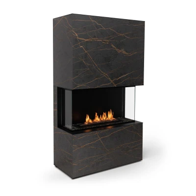 Planika Stone Daze biopeis med en flott ramme av keramikk i marmor-look Planika Stone Daze biopeis med en flott ramme av keramikk i marmor-look