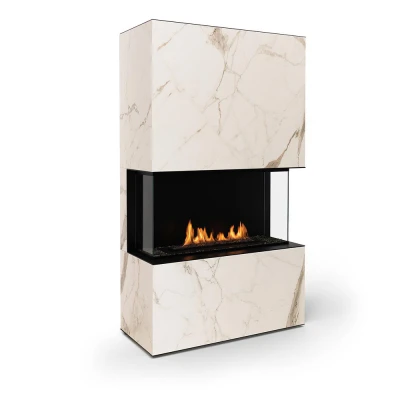 Planika Stone Daze biopeis med en flott ramme av keramikk i marmor-look Planika Stone Daze biopeis med en flott ramme av keramikk i marmor-look
