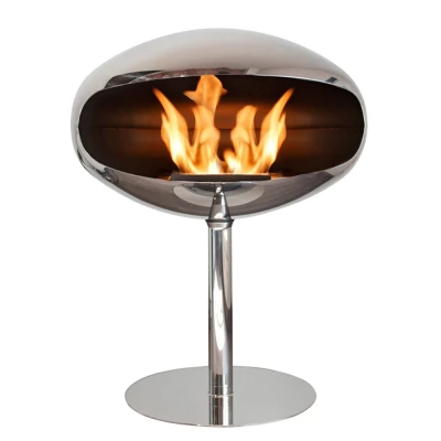 Cocoon Pedestal i polert stål fra Cocoon Fire Cocoon Pedestal fra Cocoon Fire i polert stål