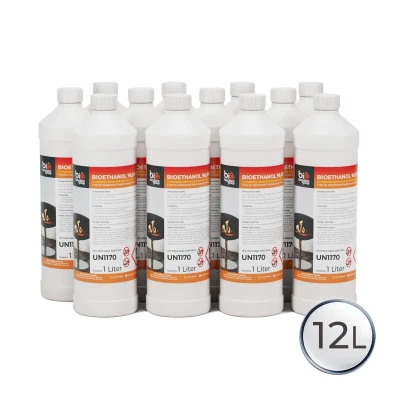 Rask levering av bioetanol 12 liter bioetanol med rask levering
