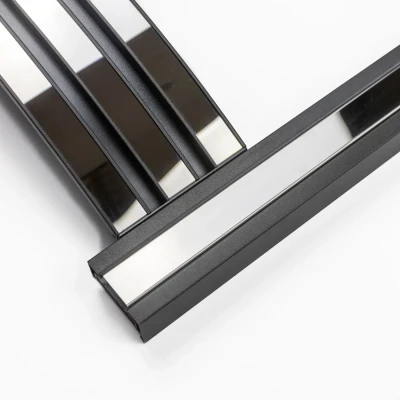 Sway Classic Elektrisk Peis med Svart/Krom Frontpanel – Innebygd Elektrisk Peis