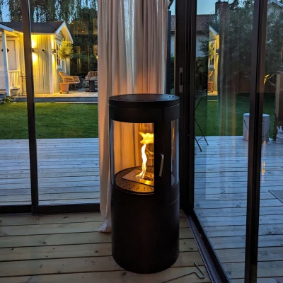 Columbus - Bioetanol peis i klassisk peise look med flammesyn til alle sider Columbus - Bioetanol peis i klassisk peise look med flammesyn til alle sider