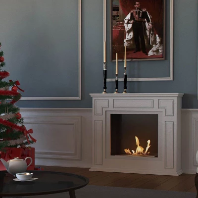 Frittstående biopeis Croydon 0,75L Croydon hvit frittstaaende etanolpeis 0,75L