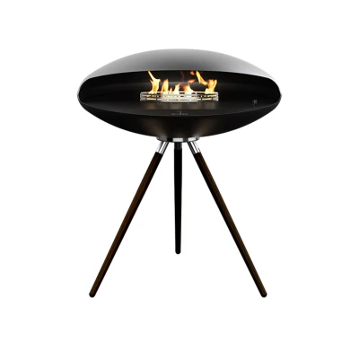 DecoFlame Espoo Floor frittstående biopeis med 3 eikeben DecoFlame Espoo Floor frittstående biopeis med 3 eikeben