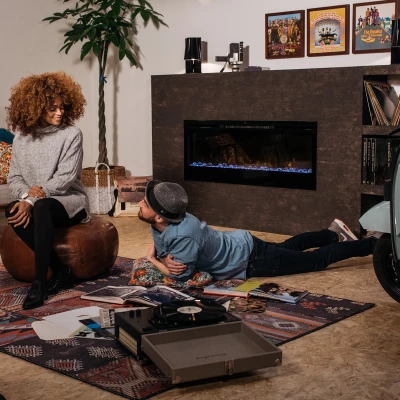 Dimplex Prism 50" - Elektrisk peis for montering på vegg eller innebygd i vegg