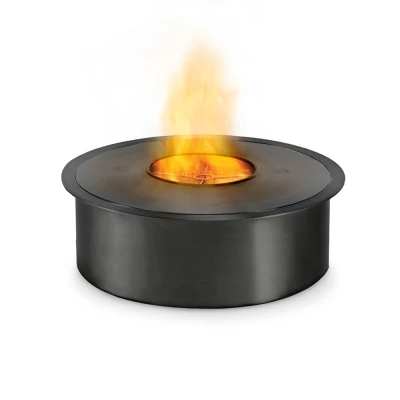 EcoSmart Fire rundt AB8 bioetanol brannkar i 304 rustfritt stål