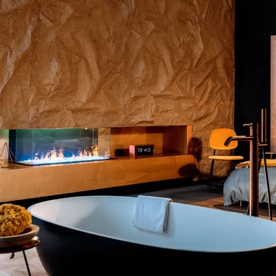 Faber e-MatriX Linear 1050-400 III Lang og Smal Vanndamp Peis