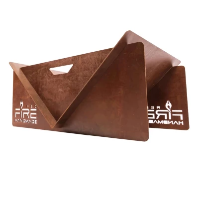 V-formet Bålfat i Rust