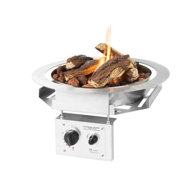 Happy Cocooning Stor rund gassbrenner for innebygget bord - Diameter 39 cm