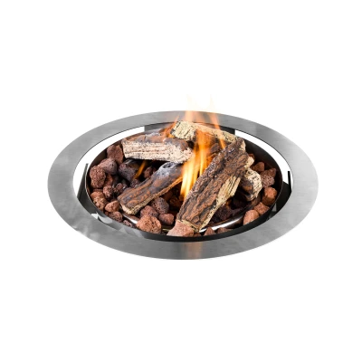 Rund Happy Cocooning Gassbrenner som skal bygges inn i en benkeplate - diameter 39 cm