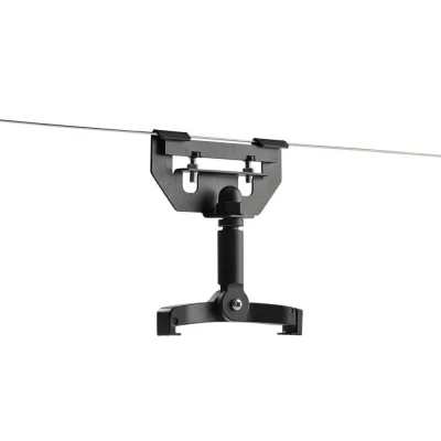 Brakett for montering av Heatstrip Design på en wire Grå monteringsbrakett for Design terrassevarmer