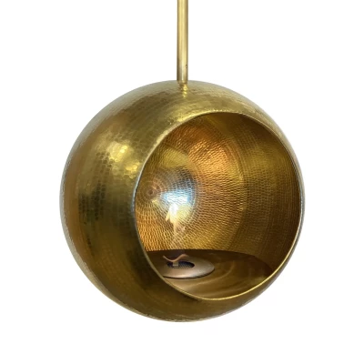 Helios lofthengt biopeis i polert messing | Biopeis-shop.no Helios takhengt Biopeis