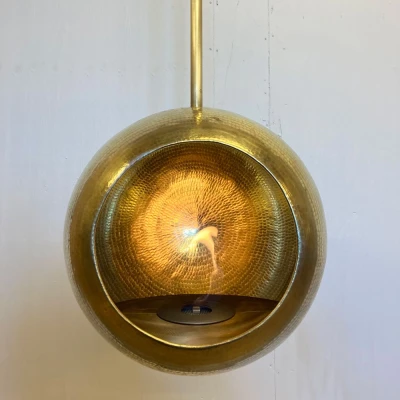 Helios lofthengt biopeis i polert messing | Biopeis-shop.no Helios takhengt Biopeis