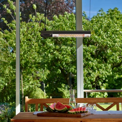 Hortus terrassevarmer sort Veggmontert terrassevarmer fra Hortus