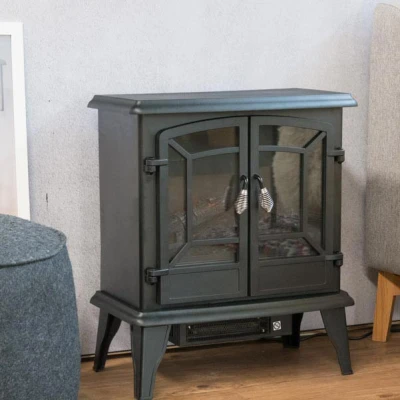 Elektrisk peis med varmevifte