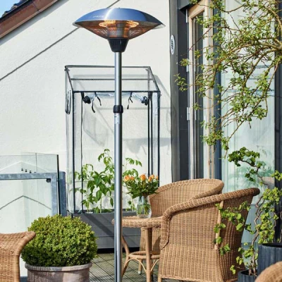 Sølv gulv terrassevarmer