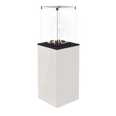 Deluxe Patio outdoor gasspeis - hvit | Biopeiser Shop Flott frittstående Deluxe Patio utendørs gasspeis i hvit