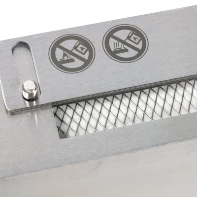 120 cm slimline brannkar i stål for smal vegg | Biopeis-shop Slimline Brenner - 120 cm