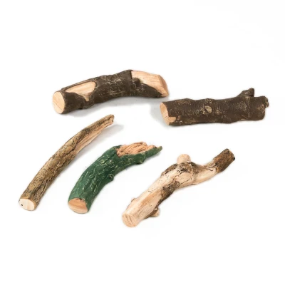 Dekorved til biopeiser i blandede farger - 5 stk Dekorved til biopeiser i blandede farger - 5 stk