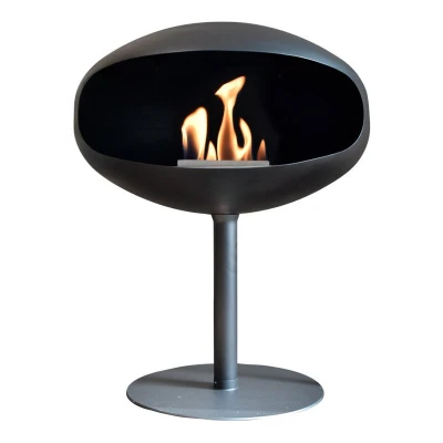 Cocoon Pedestal i Svart med svart fot fra Cocoon Fires Svart Cocoon Pedestal fra Cocoon Fire med svart fot