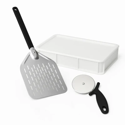 ScandiCrust pizza bakingssett med pizzaspade, pizzahjul og hevekasse