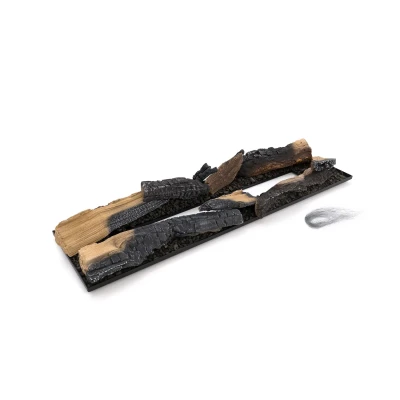 Dekorasjonssett bestående av peisrist og pynteved til Planika Neo brannkar