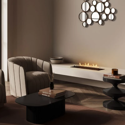 Planika Neo automatisk bioetanol brenner med 2 flammenivåer